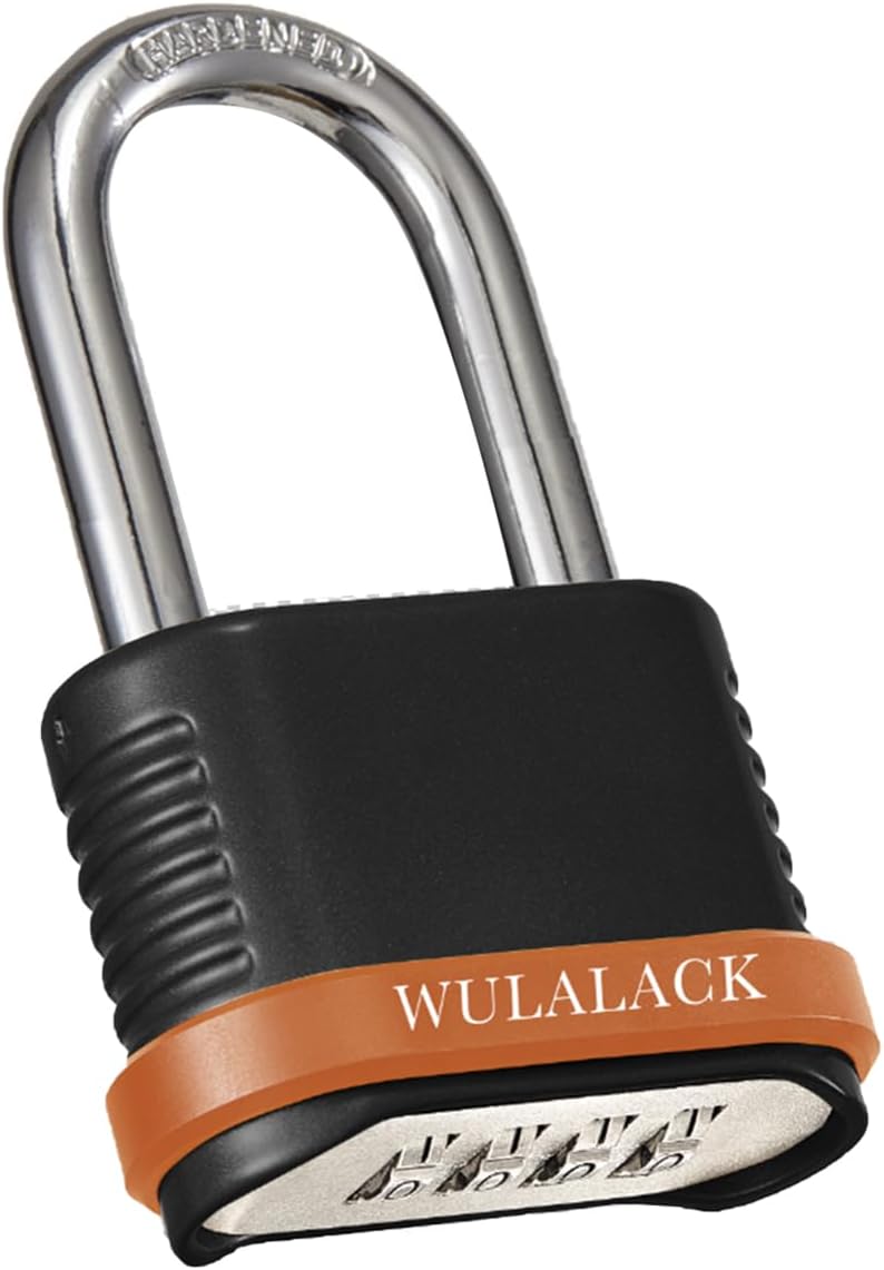 WULALACK Heavy Duty Outdoor Combination Lock with 1-1/2-Inch-Long Shackle, Weatherproof Combo Lock for Gate，Fence，Shed - Image 1